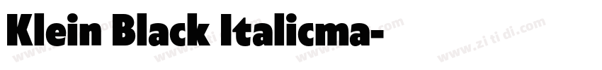 Klein Black Italicma字体转换 Klein Black Italicma字体转换